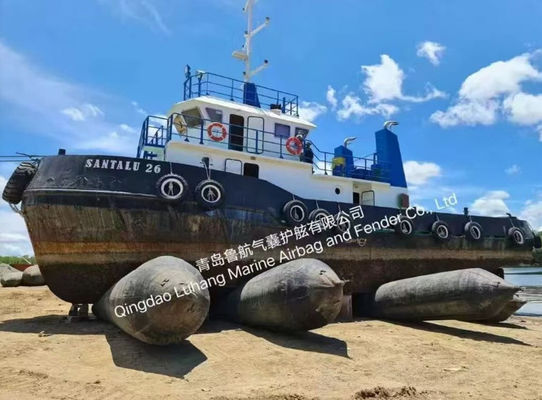 Bỏ tàu và nâng tàu biển túi khí cao su bơm
